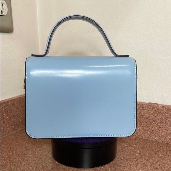 Tory Burch Blue Mini Bag with Gold Hardware - Picture 4 of 7